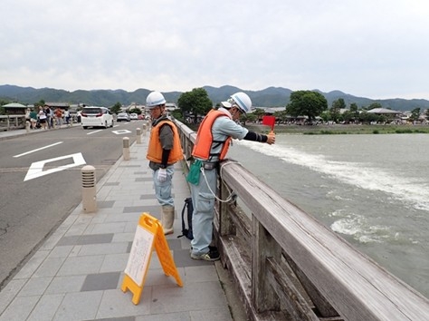 桂川上流流量観測業務