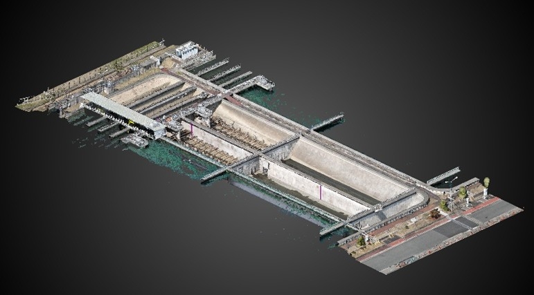 浄水場凝集沈澱池 土木構造物点検業務　浄水場沈砂池 土木構造物点検業務