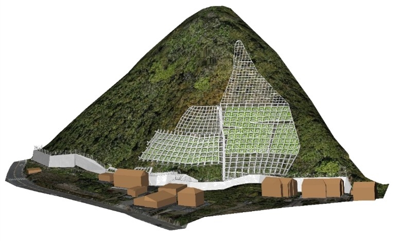 大久野細尾（２）地区急傾斜地防災工事に伴う詳細設計（６西建）