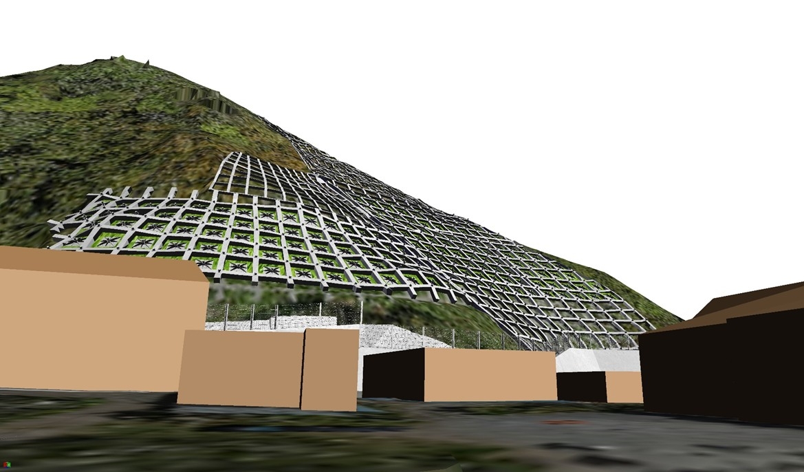 大久野細尾（２）地区急傾斜地防災工事に伴う詳細設計（６西建）